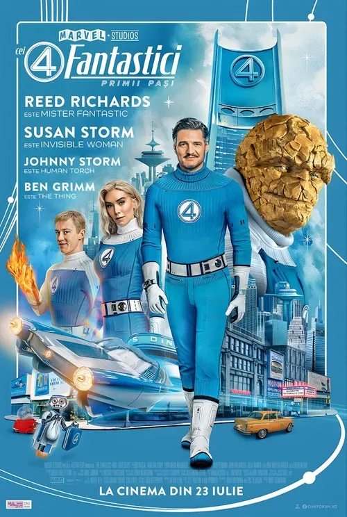 Poster Cei 4 Fantastici: Primii pași (2025)